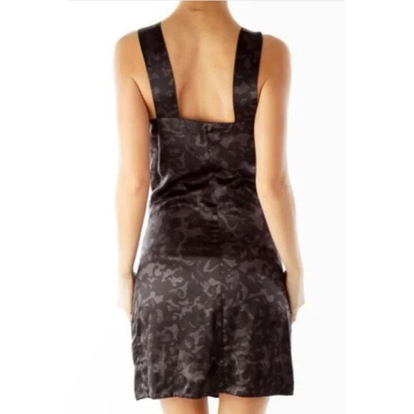 NEW! Banana Republic  Gia Black Gray Silk Sleeveless Mini Dress - Picture 3 of 10